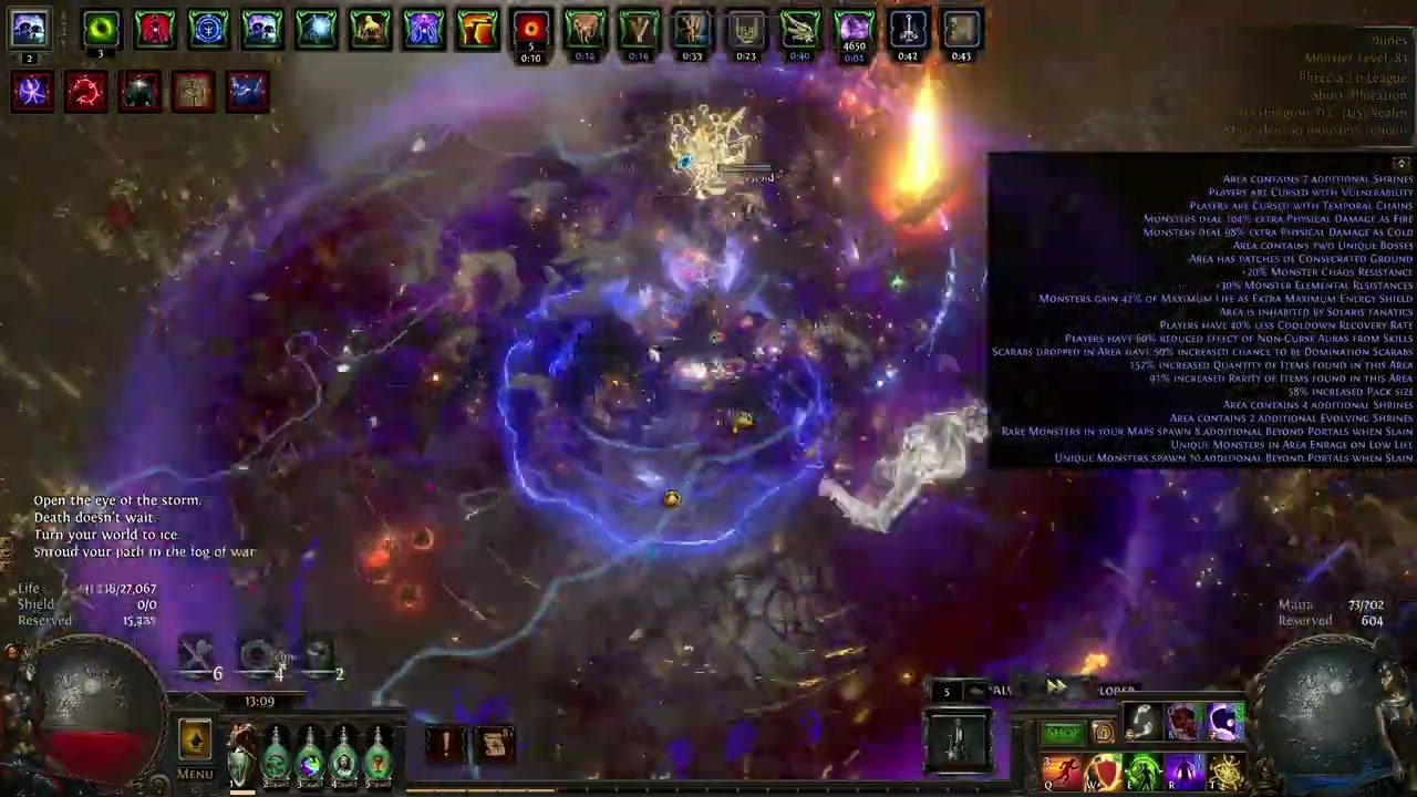 Blight of Contagion Bog Shaman - Phrecia 2.0 - T16 Deli + Beyond + Shrine Speed Clear