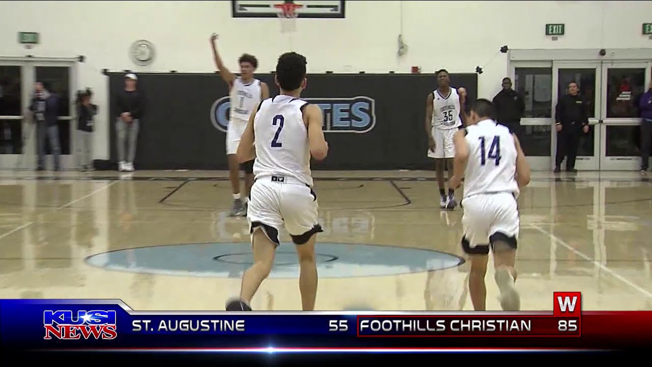 2/23/18 Boys Basketball: Foothills Christian 85, St. Augustine 55