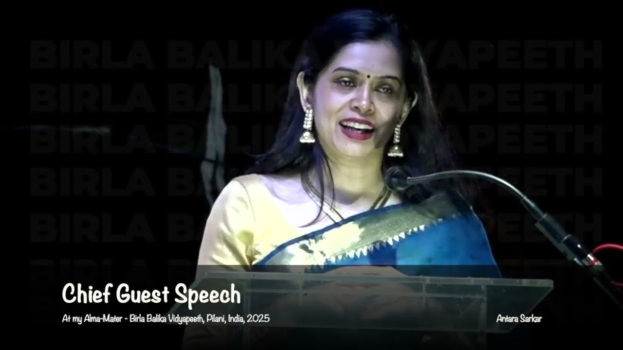 My Speech as Chief Guest at my Alma-Mater BBVP
