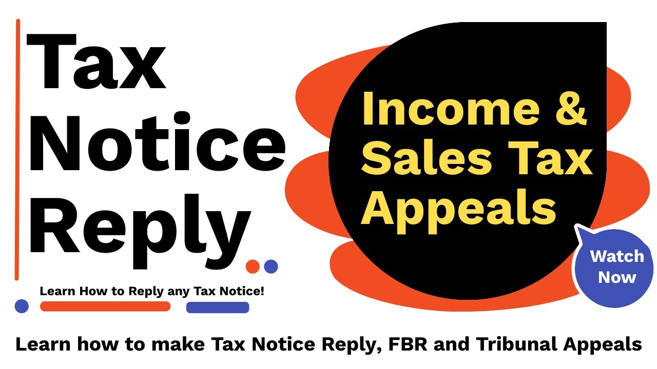 Tax Notices and Reply Making, Income and Sales Tax Appeals Filing, Tribunal Appeal Filing #TaxNotice