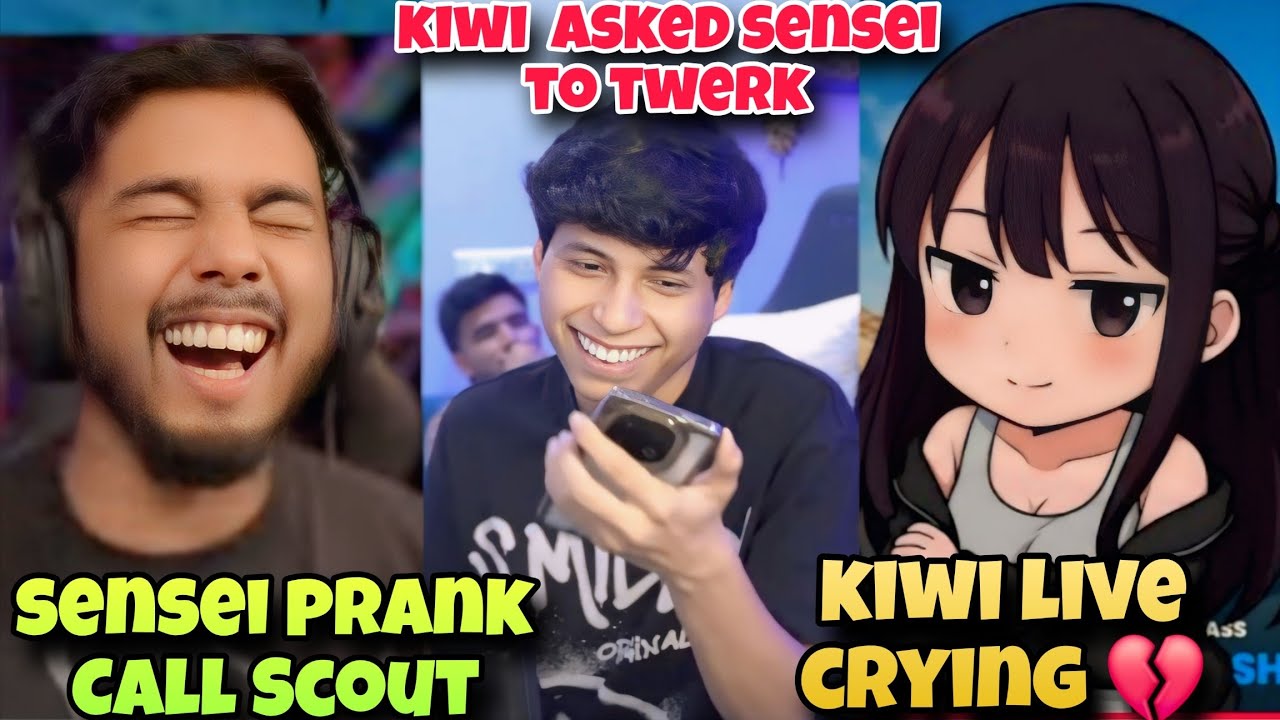Kiwi Live Crying 💔 Sensei Prank Call Scout 😂 Kiwi Asked Sensei twerk 😂