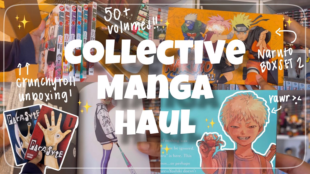 🌟my first manga haul of 2024! (50+ volumes)🌟