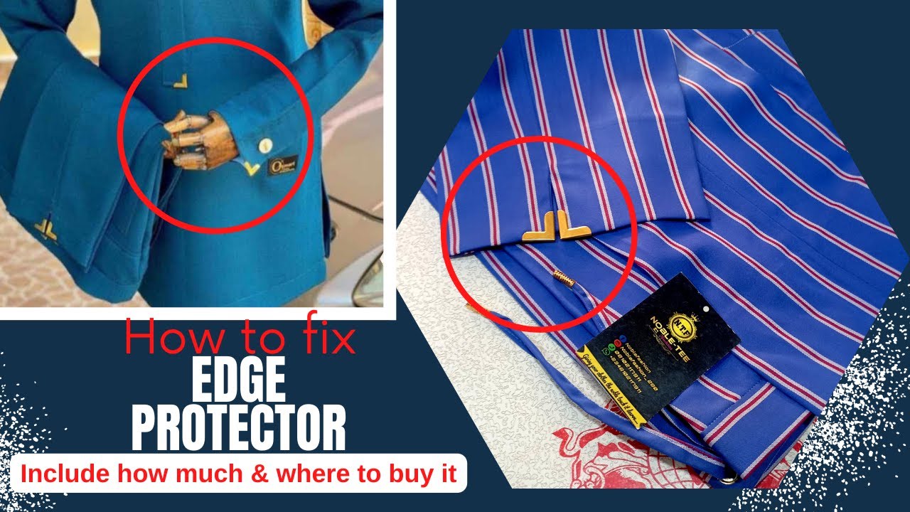 HOW TO STITCH SLIT AND FIX EDGE PROTECTOR ON TROUSER #fixing