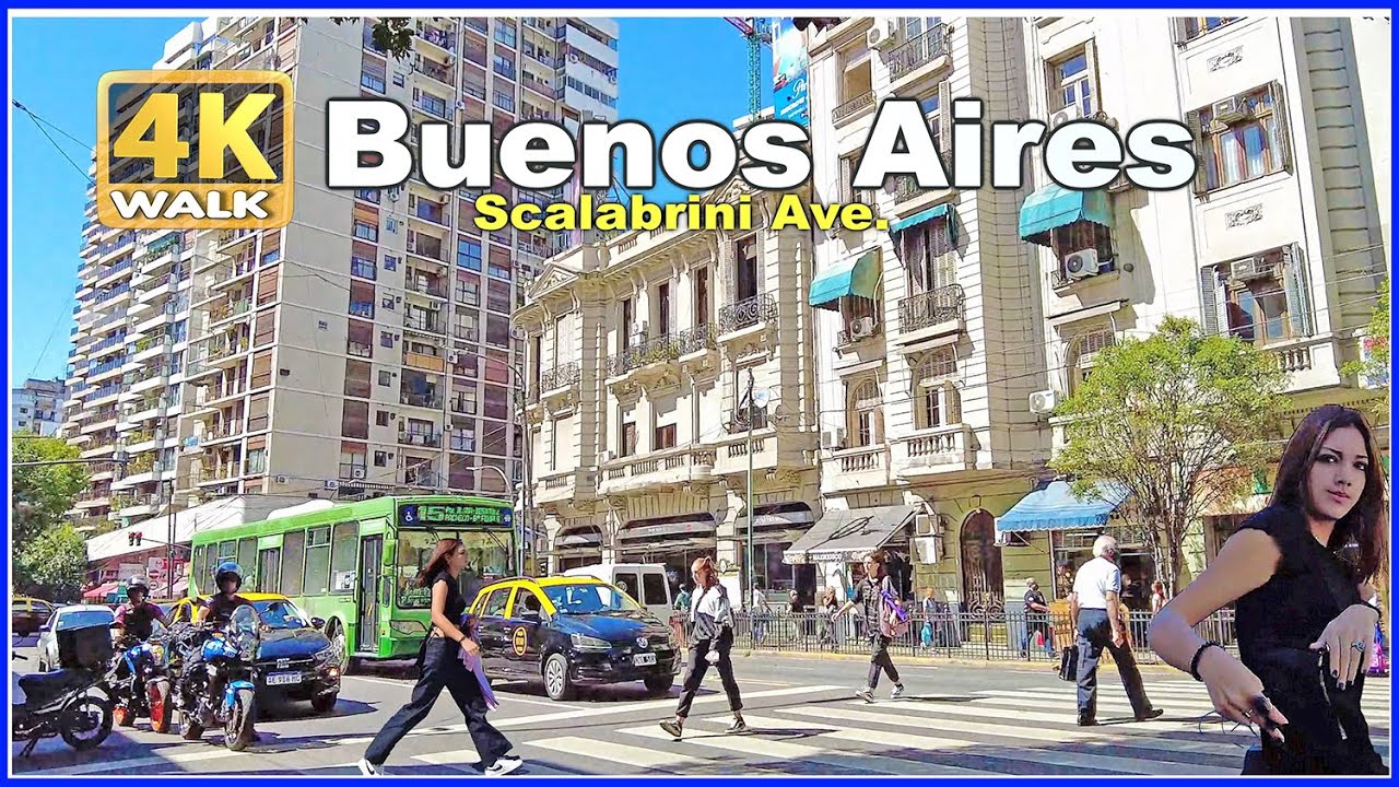 【4K】WALK Buenos Aires ARGENTINA 4K video Scalabrini Ortiz