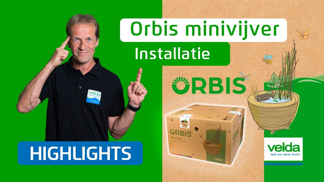 Orbis minivijver van Velda! Installatie.