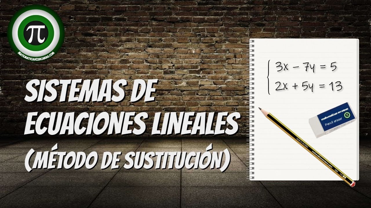 MÉTODO DE SUSTITUCIÓN ✔️ SISTEMAS DE ECUACIONES LINEALES