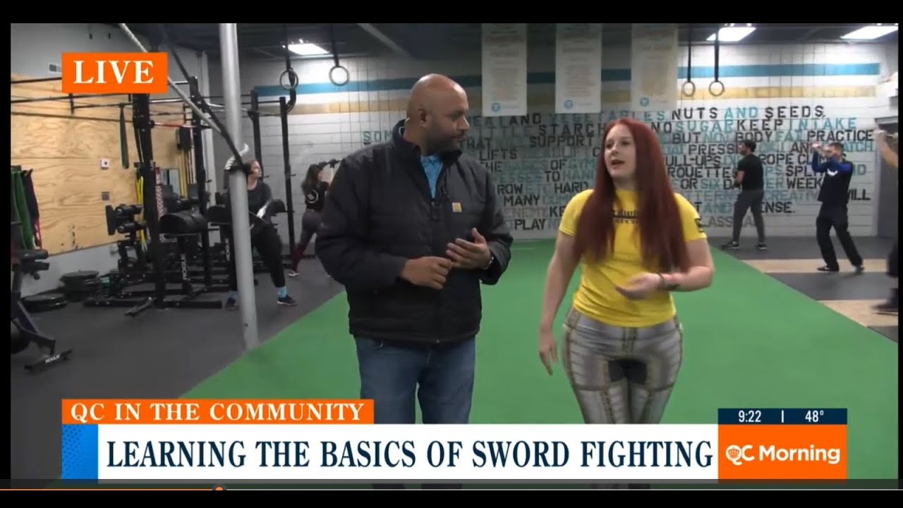 WBTV's QC Morning tries sword fighting!