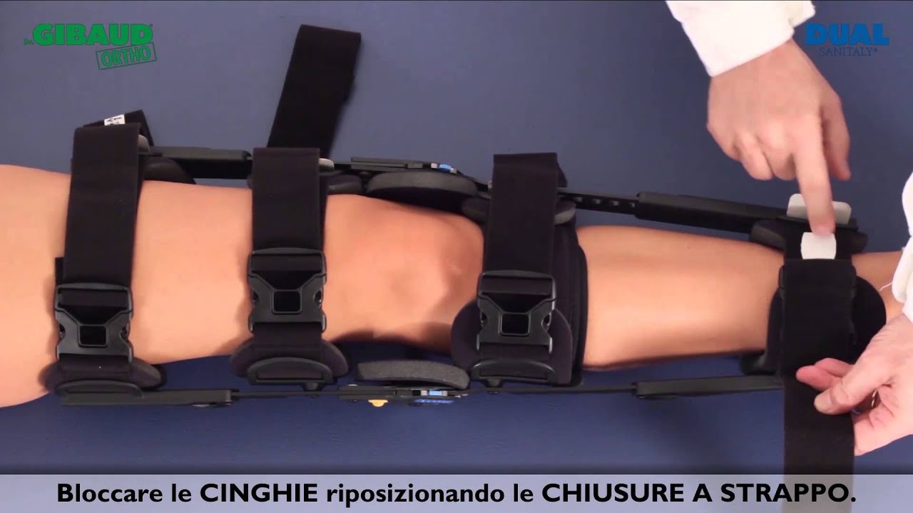 Posizionamento Innovator DLX+ tutore di ginocchio