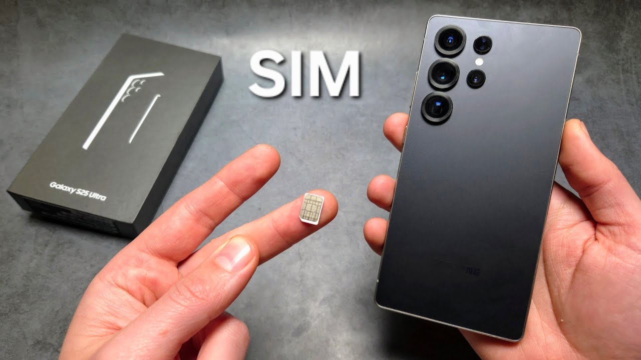 Samsung S25 Ultra - How to Insert SIM Card