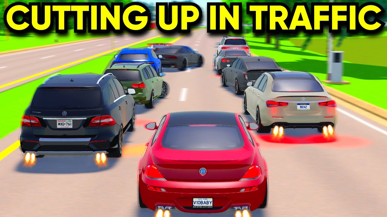 CRAZY CUTTING UP IN TRAFFIC IN GREENVILLE!