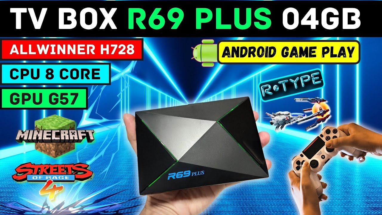 TV Box R69 Plus Запуск игр для Android: производительность Allwinner H728 на практике!