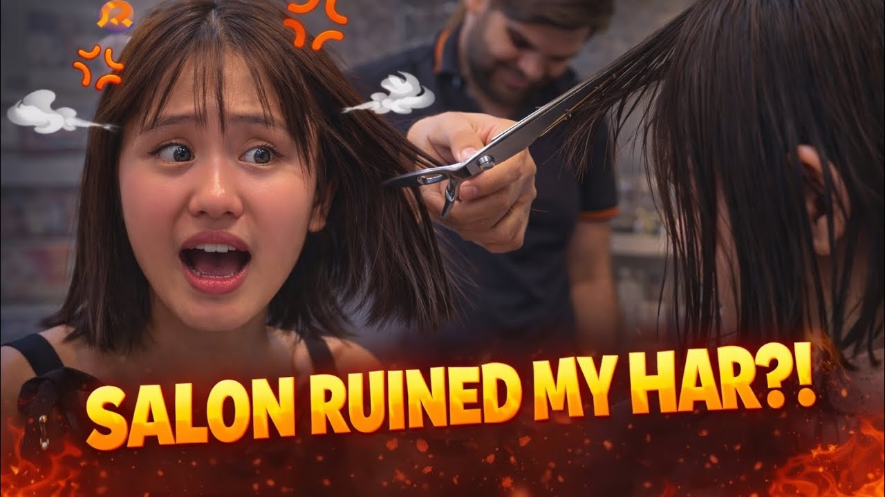 The Salon Ruined My Hair… So I Went Back to Fix It With My Friend 😭✂️