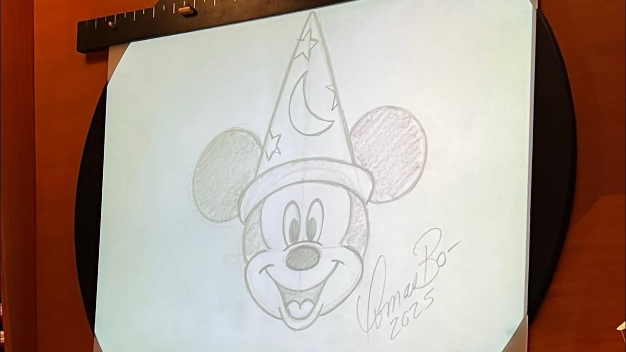How to Draw Sorcerer Mickey from Fantasia (Disney California Adventure Animation Academy FULL VIDEO)