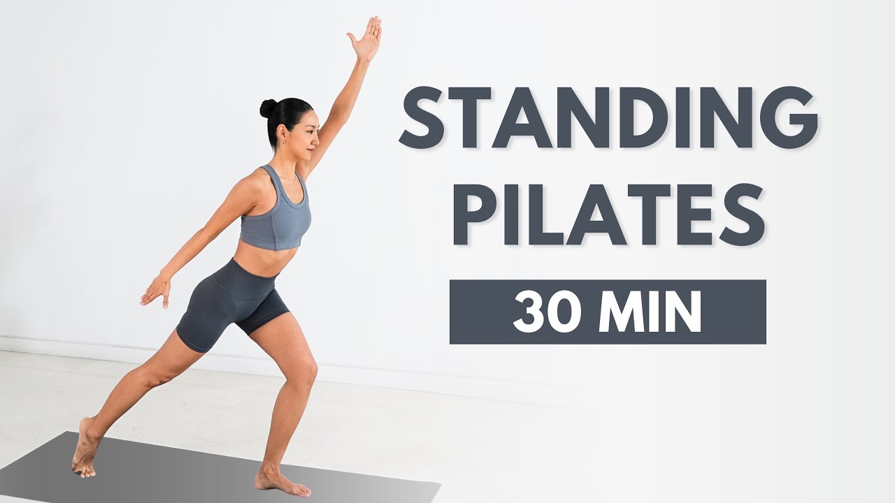 30 MIN Standing Pilates 🔥 Burn Fat Fast & Slim Full Body (No Equipment)