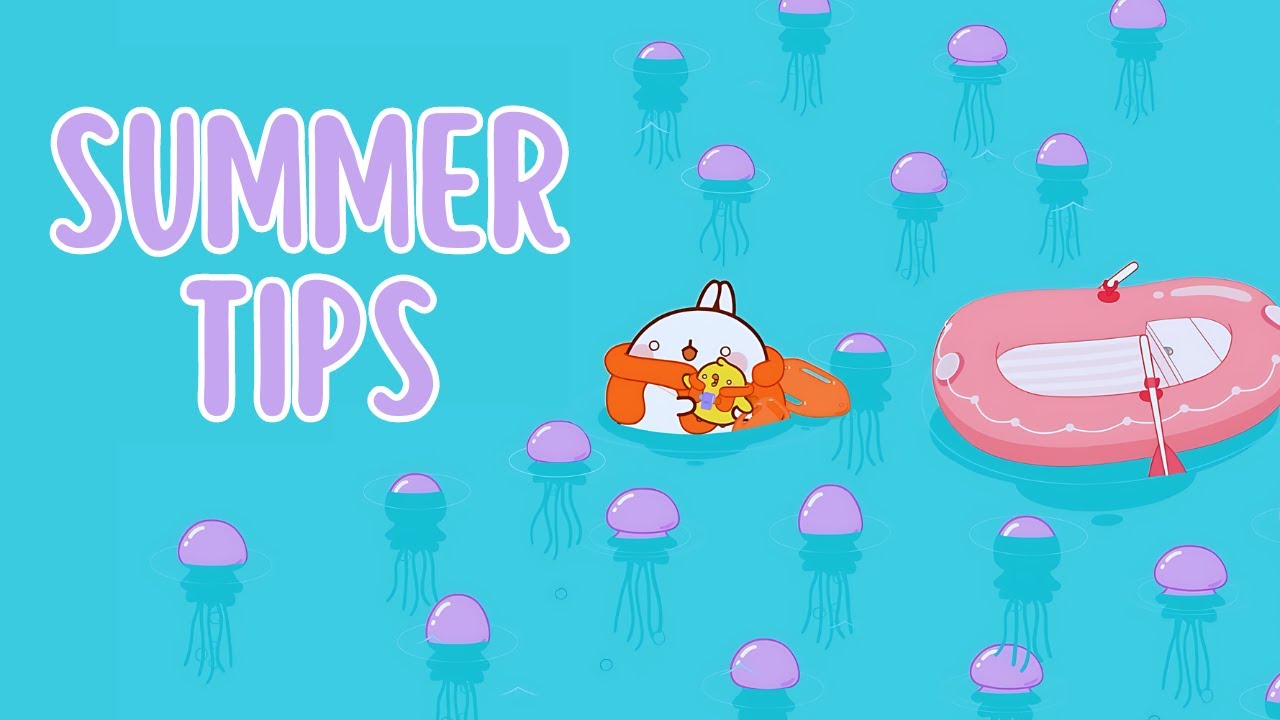 Molang's Summer Tips #2 : Watch Out for Jellyfish 👀 | Funny Compilation For kids