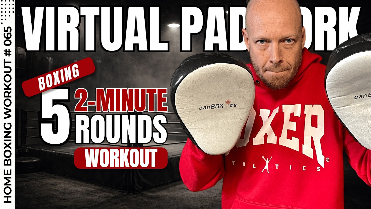 Virtual Pad Work For Beginner Boxers | 5 x 2 Min Rounds