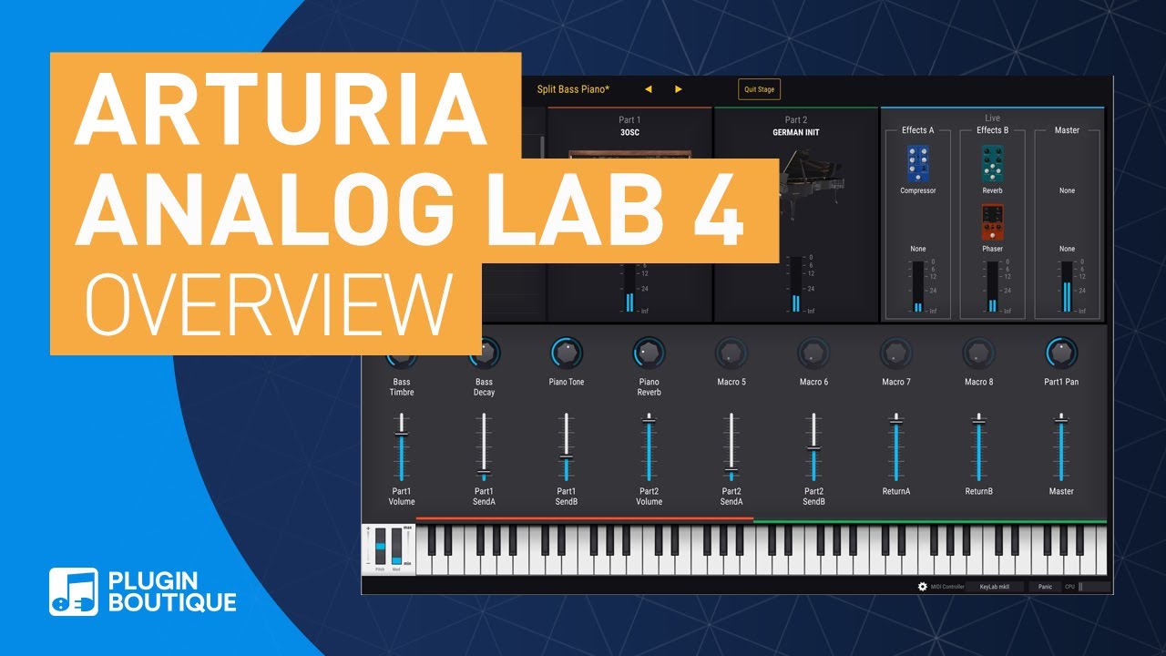 Analog Lab 4 от Arturia | Краткое руководство пользователя | Обзор основных функций