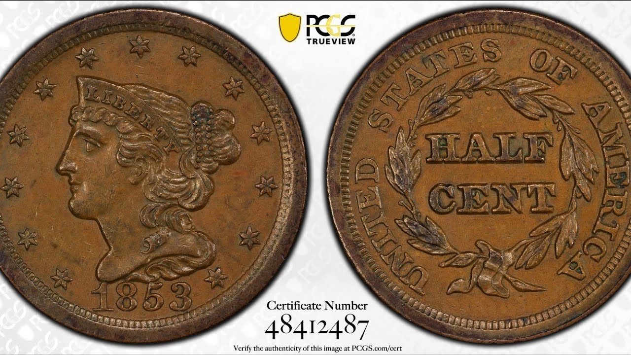 PCGS Unboxing: 1853 Half Cent, Proof Mercury Dime, Morgan Silver Dollars and other US Type Coins