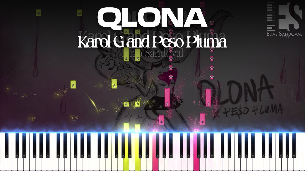 QLONA - Karol G, Peso Pluma (Piano Tutorial) | Eliab Sandoval