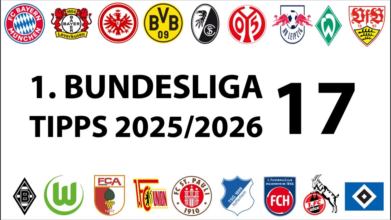 Bundesligatipps 1.Liga - 17.Spieltag - Saison 2025/2026