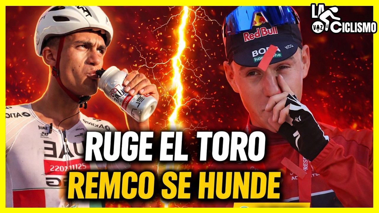 ¡RUGIÓ EL TORO 🐂🔥! REMCO SUFRE 😰💥 Y EXPLOTA LA ETAPA REINA 🏔️⚡ EN EL TOUR UAE 🇦🇪 LA VOZ DEL CICLISMO