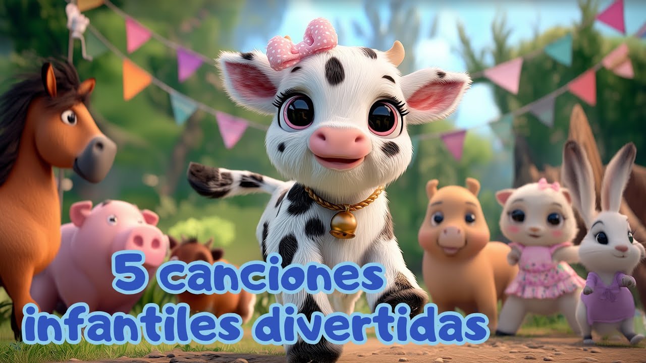 La Vaca Lola y Otras Canciones Infantiles 🐥🐸🐮 | Dibujos para Niños