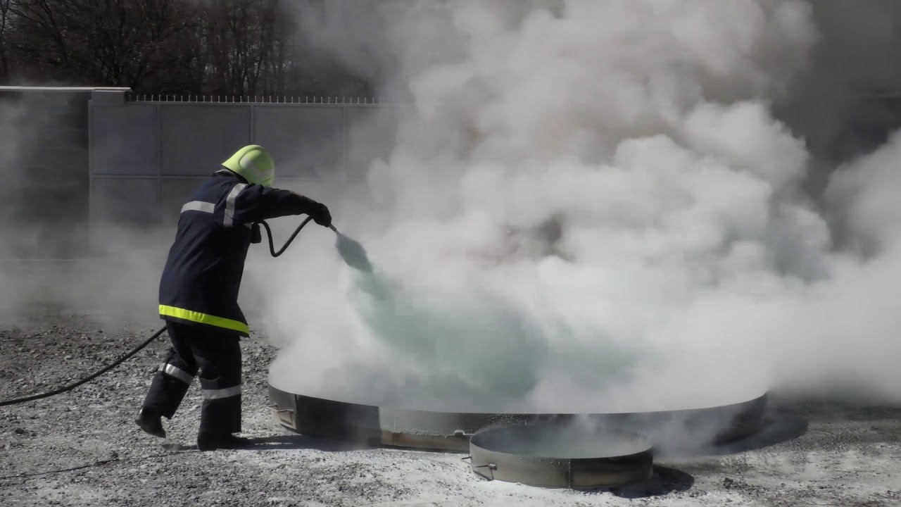 Test with 50 kg ABC fire extinguisher