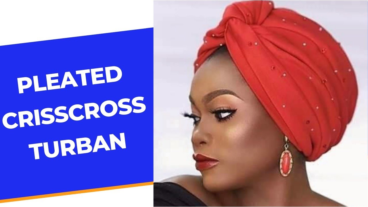 How to make Pleated Crisscrossed Turban Cap Base #turban#turbantutorial#headgear