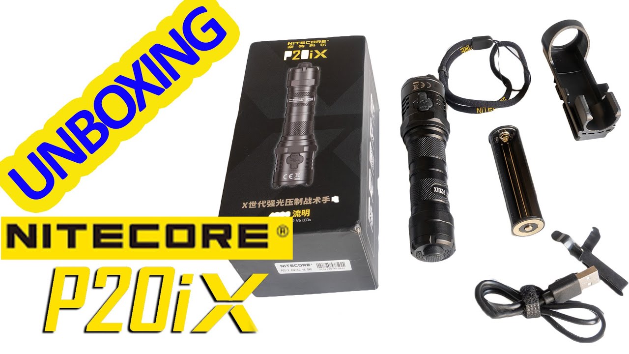 Nitecore P20iX Flashlight Unboxing