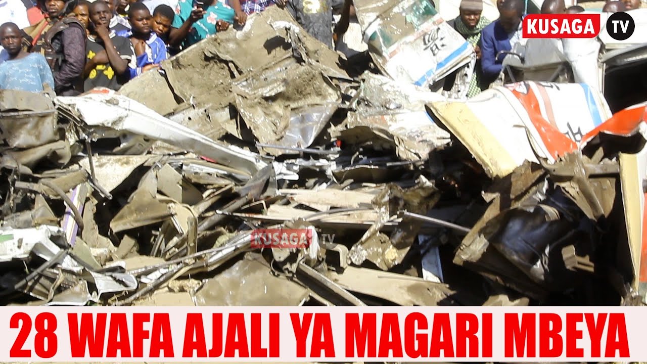 WATU 28 WAFARIKI AJALI YA MAGARI MATATU MBEYA, RAIS AAGIZA UJENZI WA HARAKA WA BARABARA YA MCHEPUO