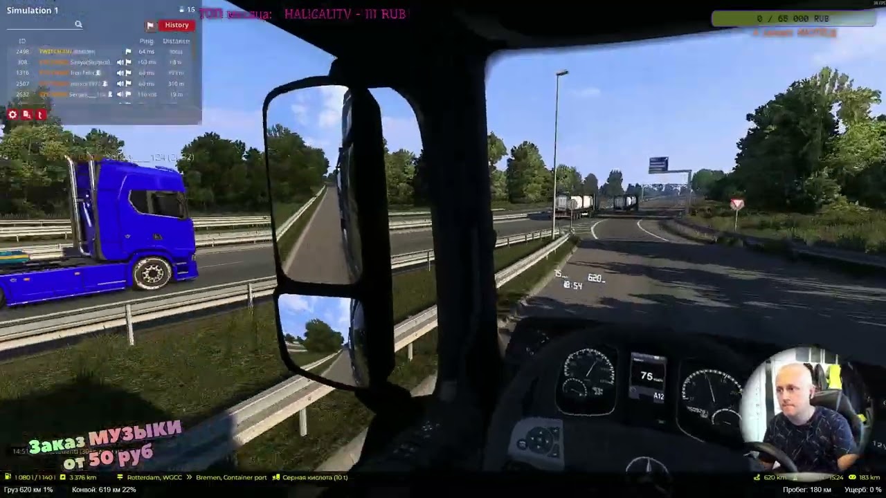 Конвой с Фоксами через Дорогу Дураков - Euro Truck Simulator 2