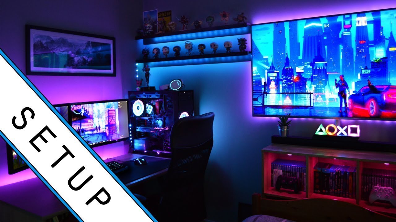 50 ideias INCRÍVEIS e SIMPLES de decoração para QUARTO GAMER!