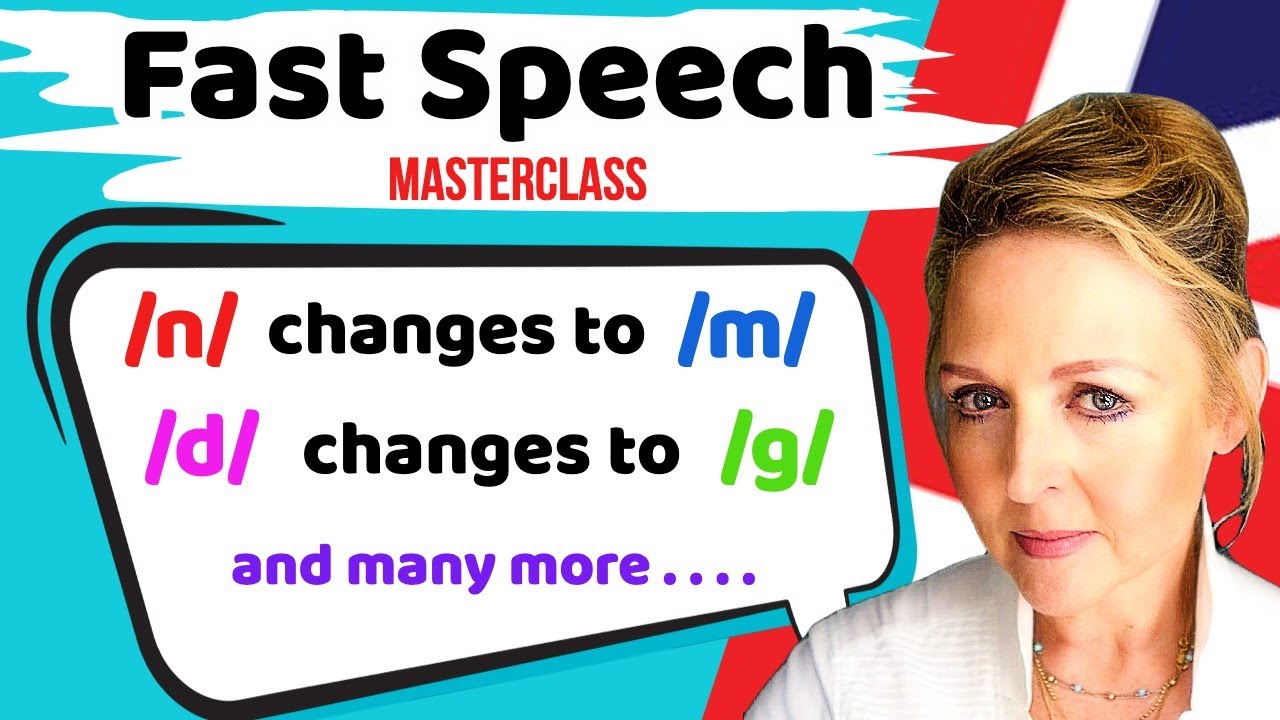 How Words Change in Fast Speech - Improve Speaking & Fluency -British English RP Accent
