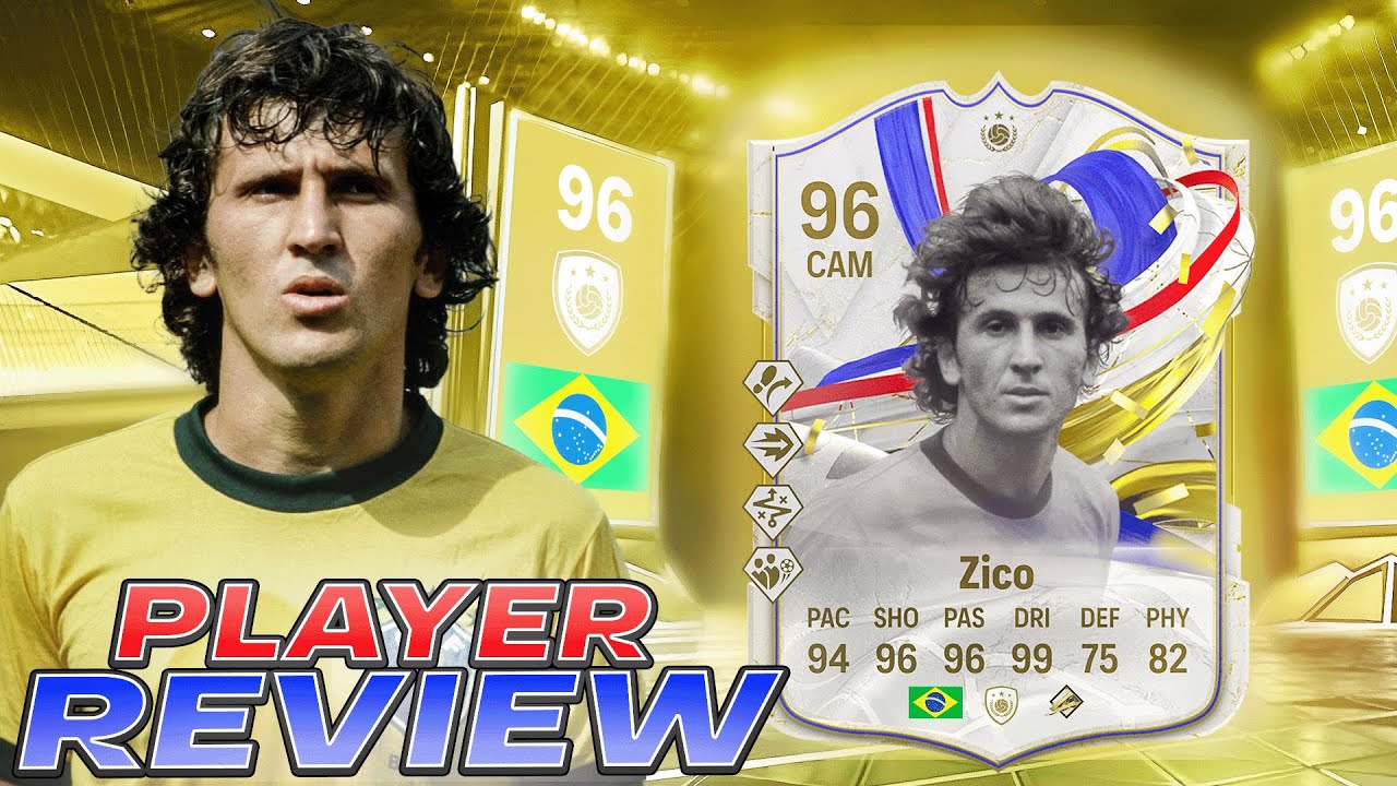 👀96 GREATS OF THE GAME ICON ZICO PLAYER REVIEW - EA FC 24 ULTIMATE TEAM