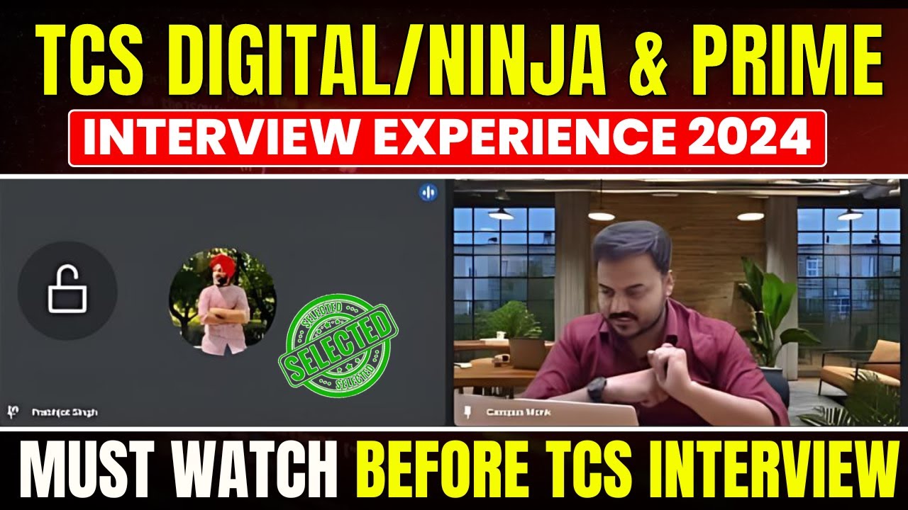 TCS Digital Interview Experience 2024 | All Interview Questions | Tips and Tricks 👨‍💻👩‍💻