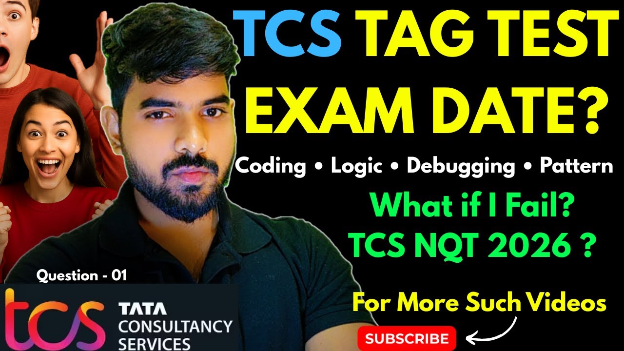 TCS TAG Test Date Update | When Will TAG Test Be Conducted?