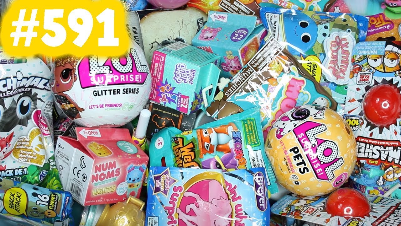 Random Blind Bag Box #591 - Slither.io Mystery Squishy, LOL Surprise Pets, Pikmi Pops, Trolls, LPS