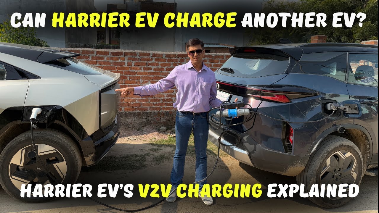 Harrier EV’s V2V Charging Explained LIVE 🔋⚡#electricvehicletalks #harrierev #be6e