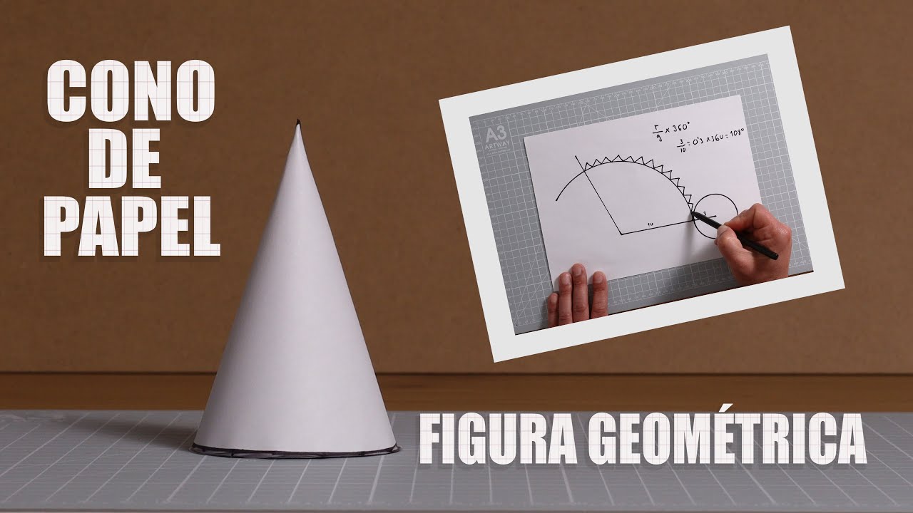 como hacer UN CONO DE PAPEL desarrollo y construcción