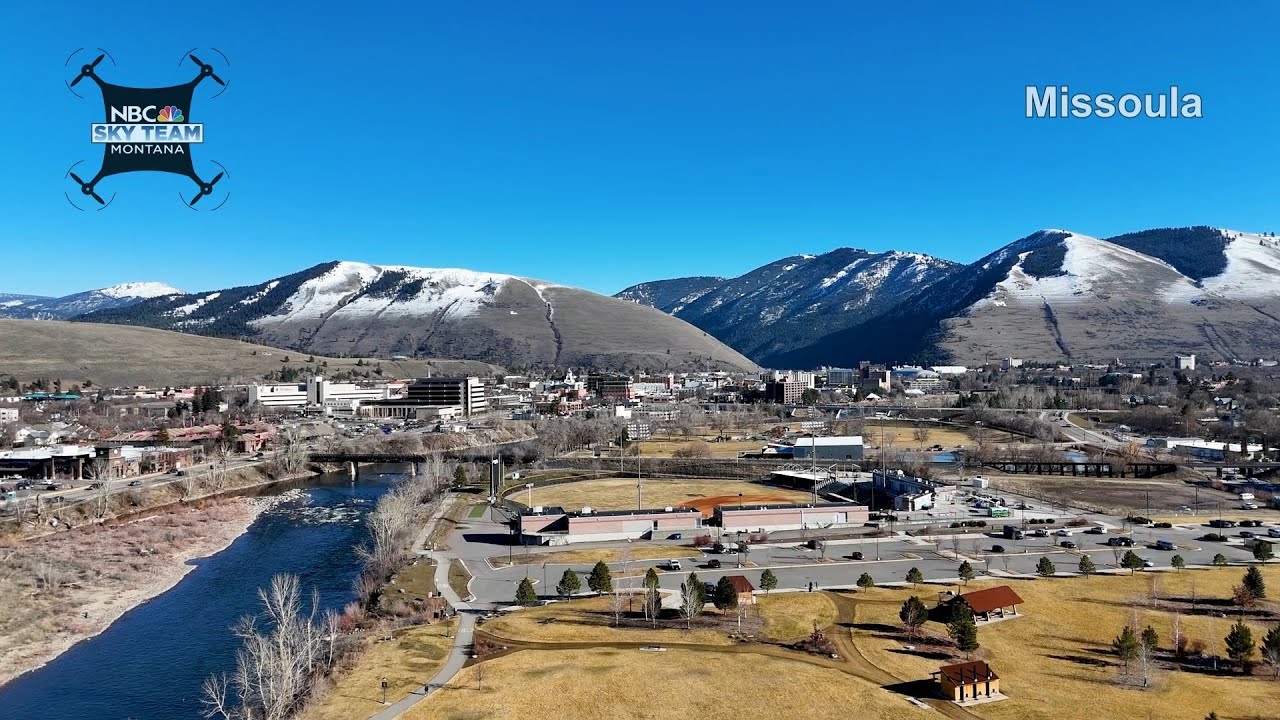 NBC Montana Sky Team flew high above Missoula in these unseasonably warm temperatures