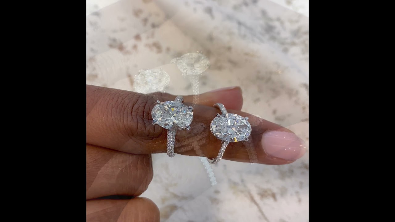 Oval Diamond Ring Comparison: 3 carat vs 3.5 carats