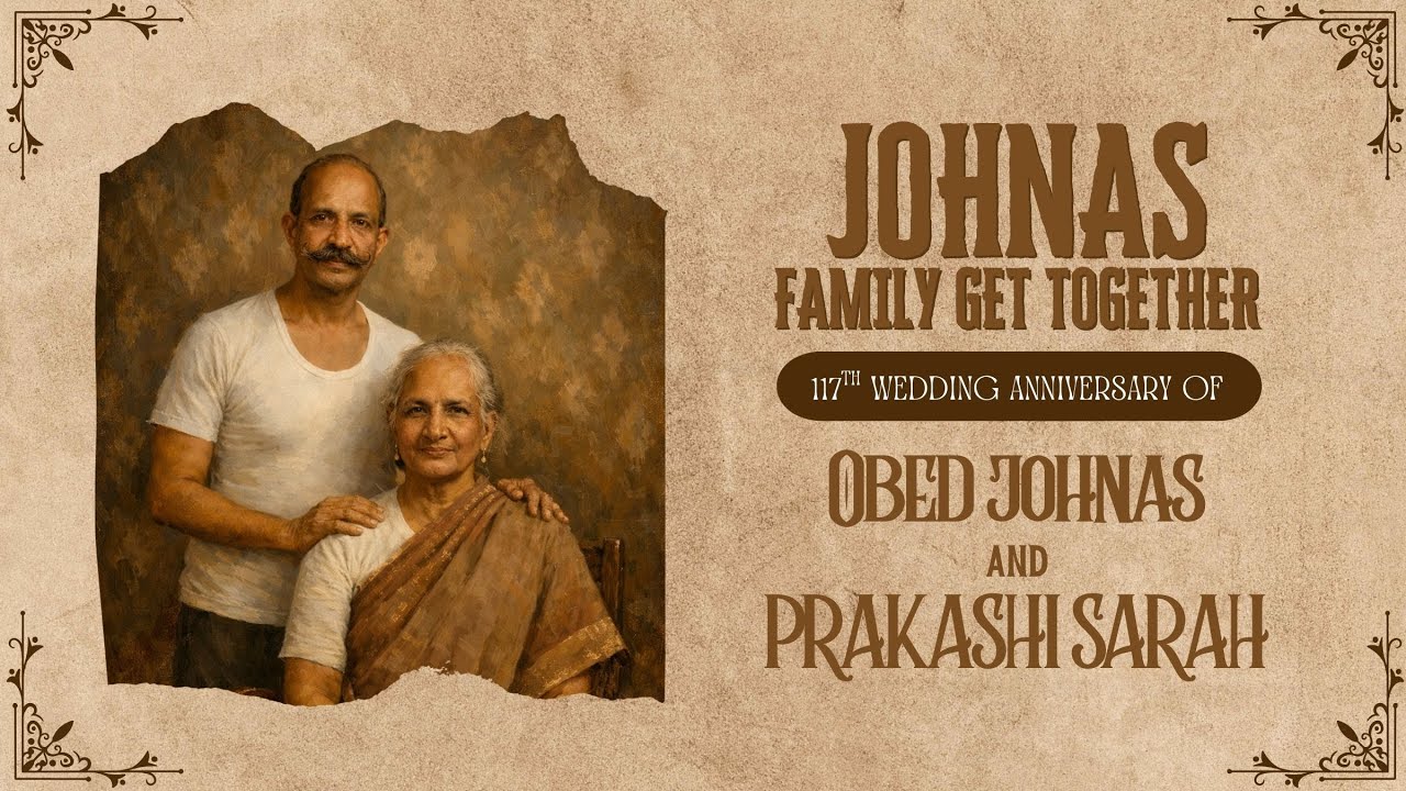 117th Wedding Anniversary & Johnas Family Get-Together | 14.01.2026 | 9.00AM - Mangalore
