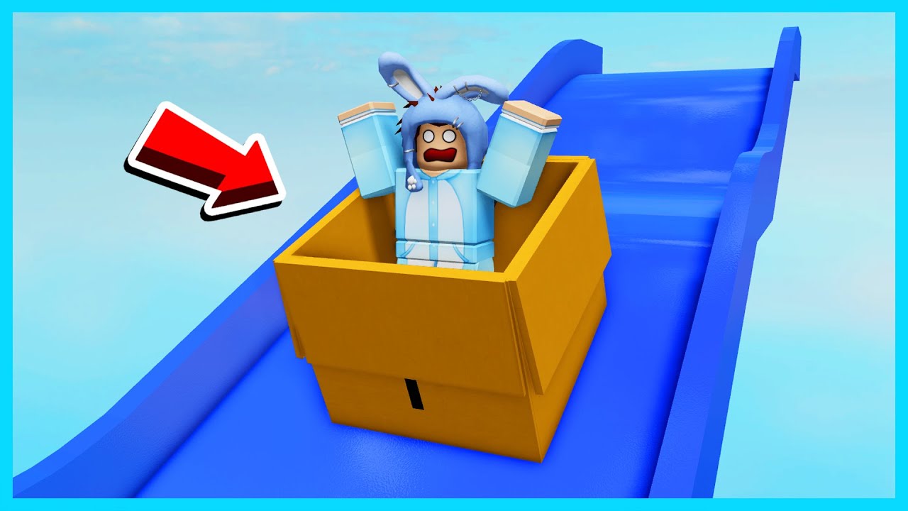 MIPAN & ZUZUZU Naik Kotak Kardus Dan Balapan Di Perosotan! ROBLOX