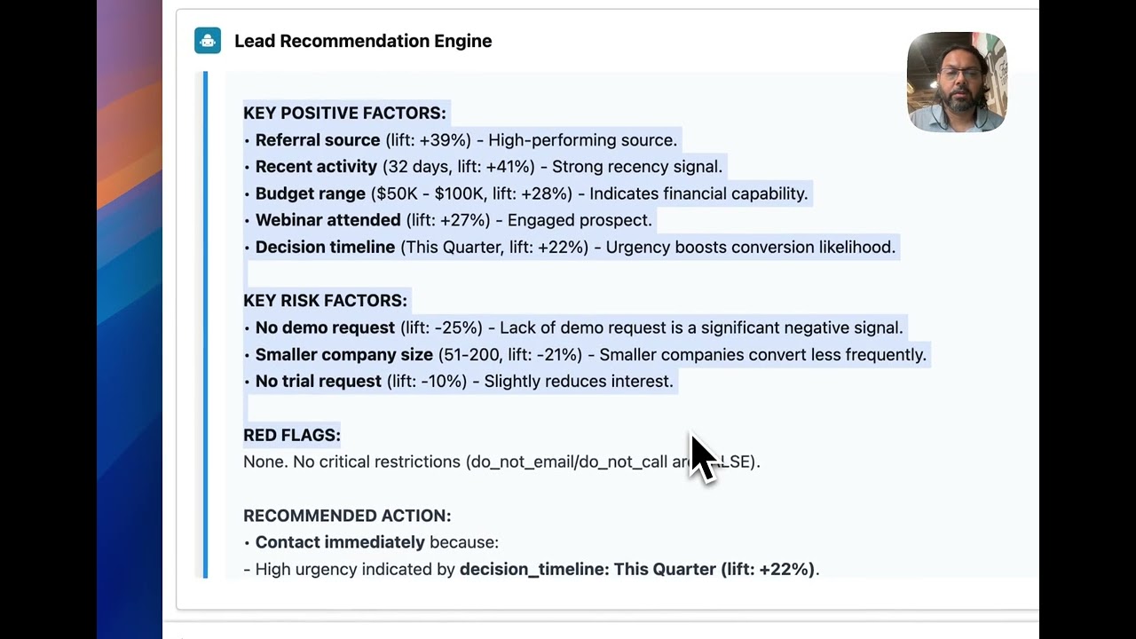 Lead Recommendation Engine - GPTfy for Salesforce AI