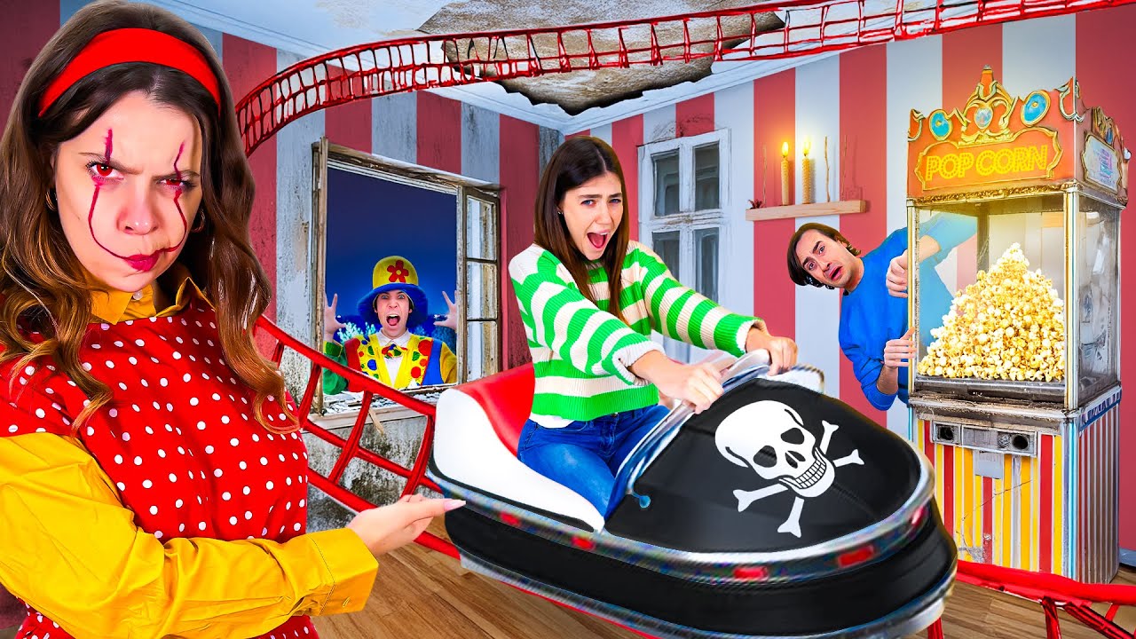 HO APERTO UN PARCO GIOCHI ABBANDONATO IN CASA NELLA VITA REALE PER SPAVENTARE I NOSTRI AMICI!😱