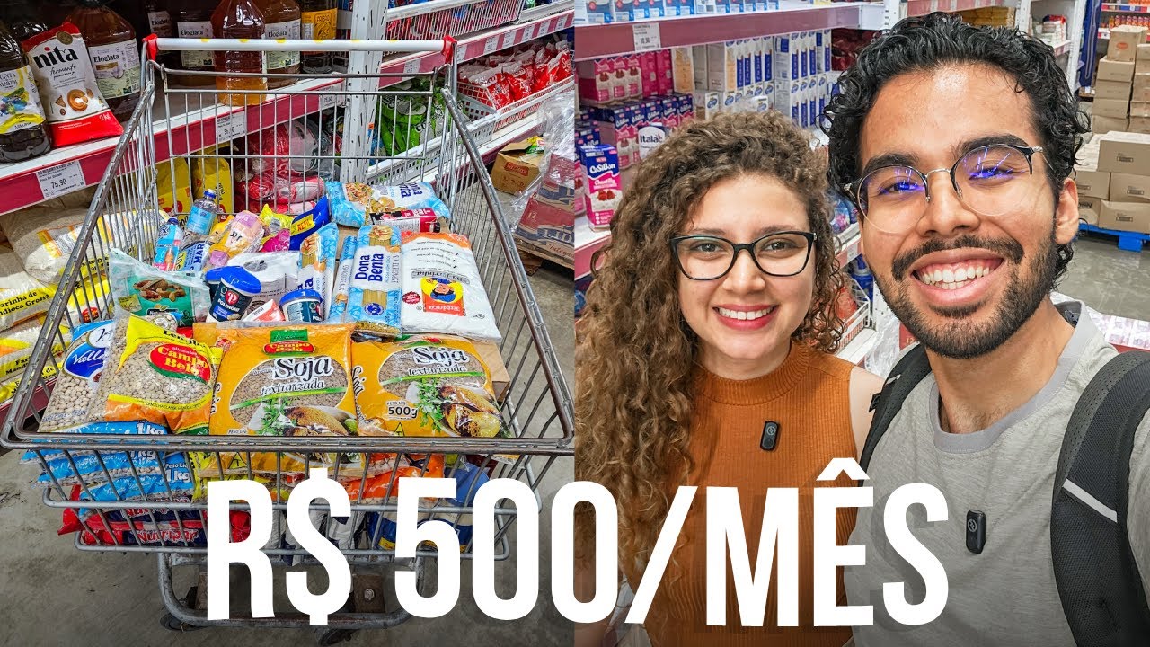 COMPRA DO MÊS PARA UM CASAL COM APENAS 500,00 REAIS