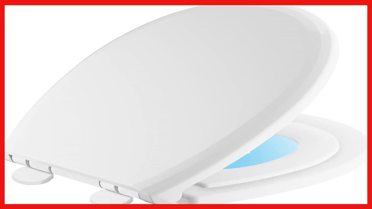 Great product -  Delta -Faucet Sanborne Slow Close Round Toilet Seat with Built In Child Seat, Night