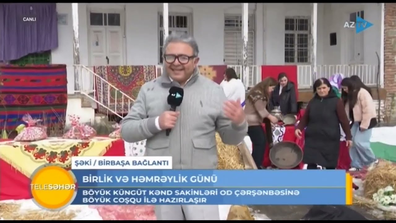 Şəki - Böyük Küngüt kənd sakinləri od çərşənbəsinə hazırlaşır - BİRBAŞA BAĞLANTI
