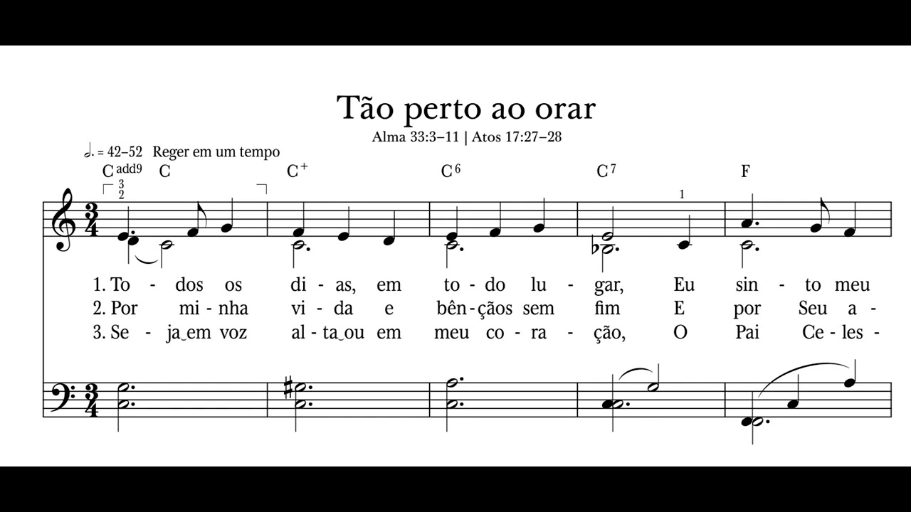 Tão Perto ao Orar | 🙏 Novos Hinos SUD 1030 - Primária