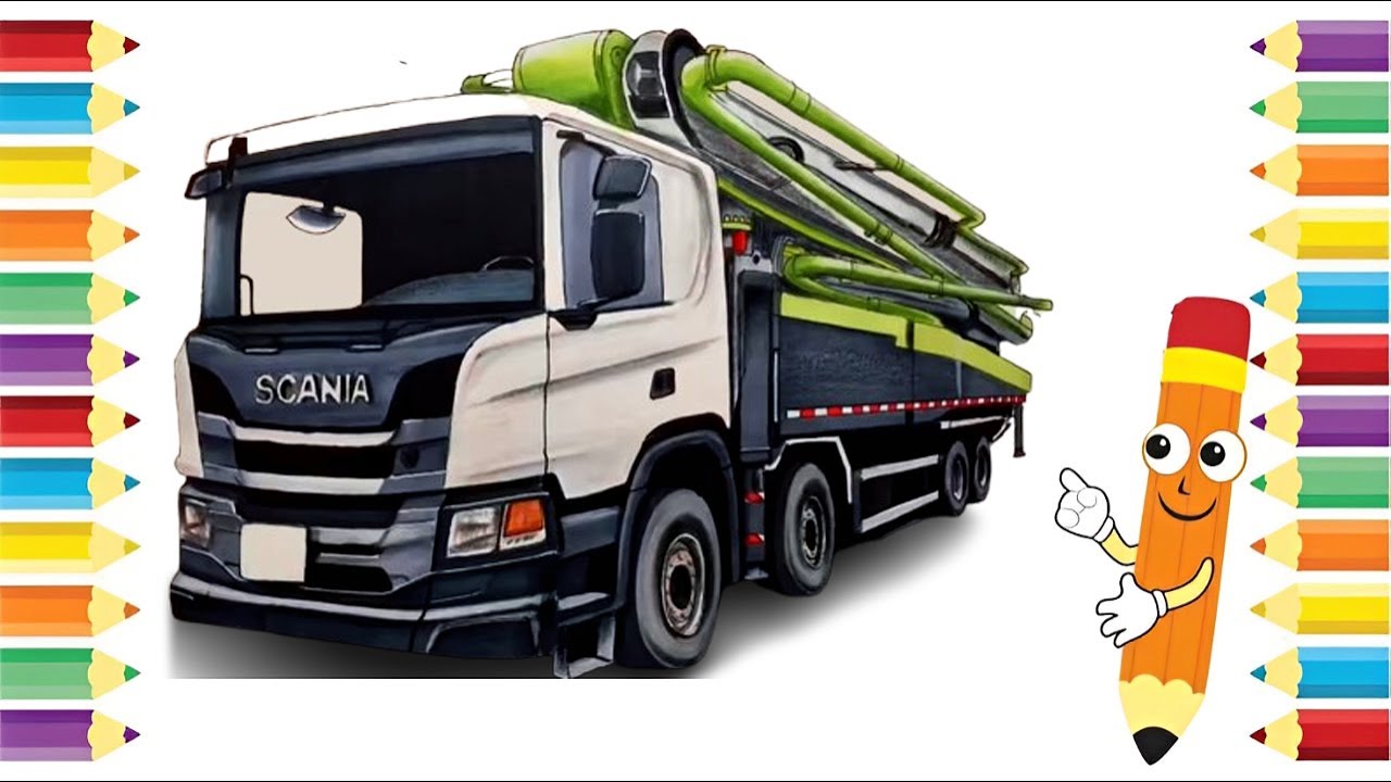 A 3D SCANIA Truck OUT OF PAPER! 🤯 The Secret to Drawing Realistic Heavy Vehicles Using Only Markers